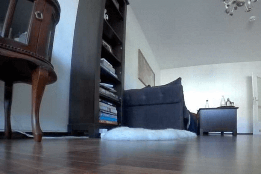 Eine Videoaufzeichnung des Ecovacs Deebot X1 Turbo ist zu sehen